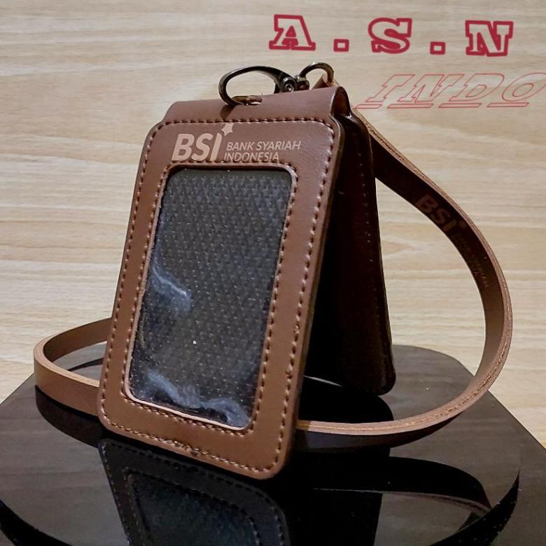 Id Card Kulit Lipat Magnet BSI Id Card Kulit BANK BSI Lipat
