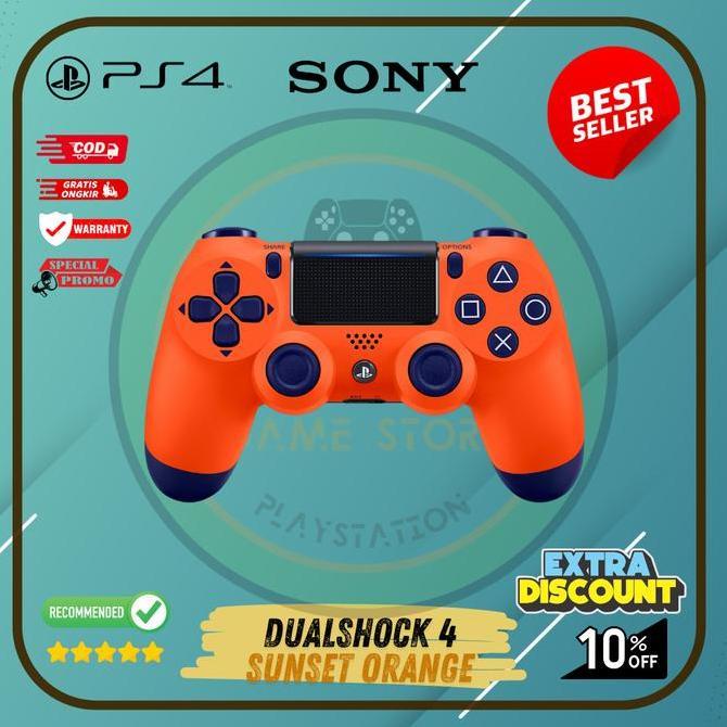 Stik Ps4 Wireless Controler Stik Ps4 Oripabrik Sunset Orange