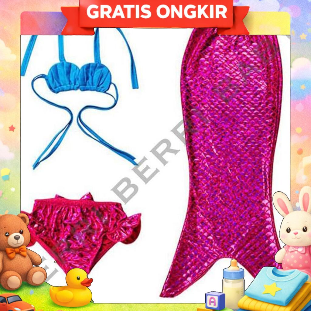 Costume Renang Duyung Anak Kostum Putri Duyung Mermaid Shell Anak