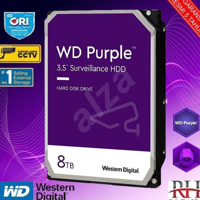 WD Caviar PURPLE PRO 8TB - HDD Hardisk Internal CCTV Surveillance - WD 8TB