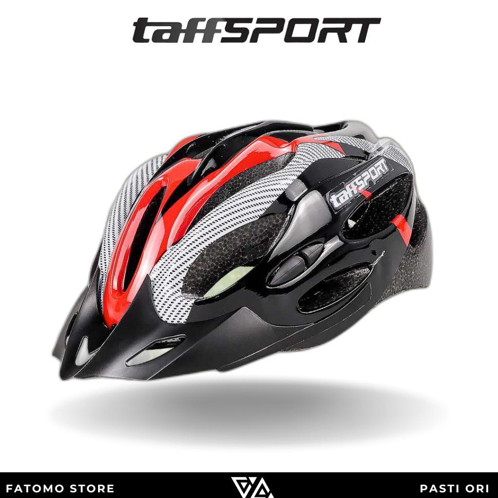 [ORI] TaffSPORT Helm Sepeda Bike Aerodynamic EPS Foam PVC Pria Wanita 21 Air Vent - X10