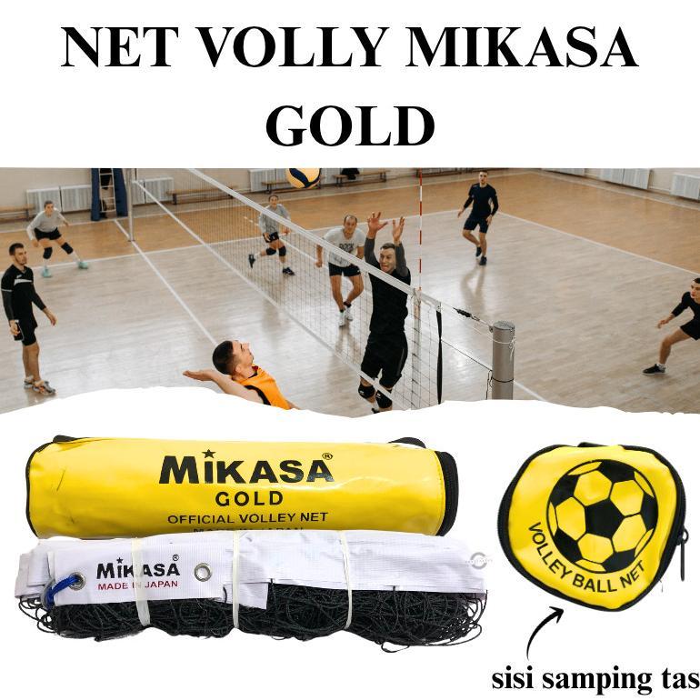 BEST SELLER NET VOLI MIKASA GOLD / JARING NET VOLLEYBALL MIKASA / NET LAPANGAN VOLI MIKASA GOLD MADE