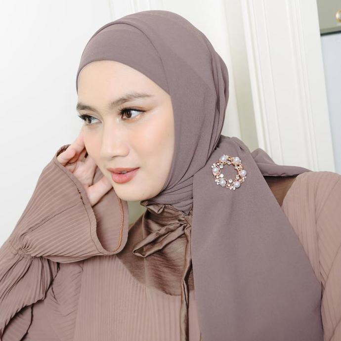 Thebest- Lozy Hijab - Araa Shawl (Hijab Pashmina Tali Instan Melayu Bahan Chiffon Ceruty Babydoll) K