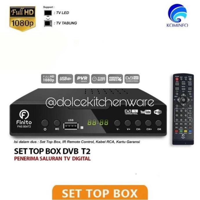 Set Top Box TV Digital Finito DVB T2 Analog to Digital BISA GRAB