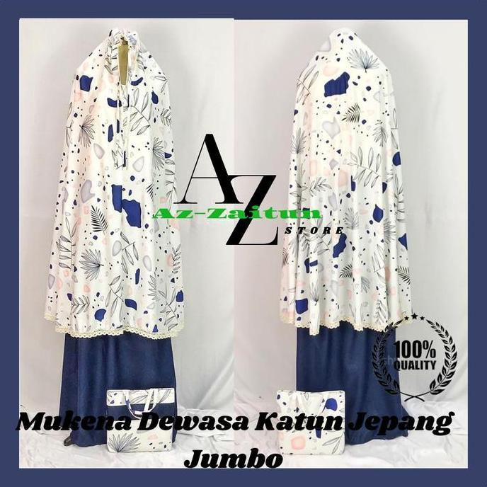 Thebest- Mukena Dewasa Terlaris Katun Jepang Premium Jumbo /MUKENA DEWASA KATUN
