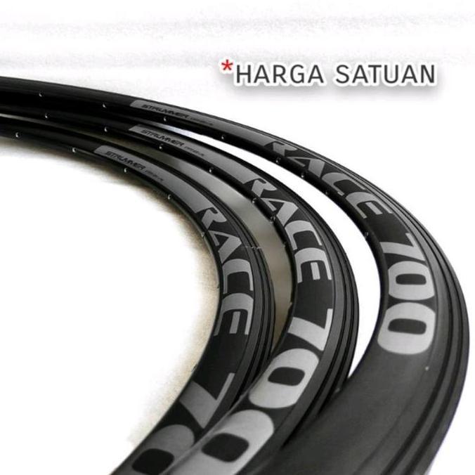 Rims Velg Strummer Race 700 Hole 20 24 | Rims 700C Brakeline Hitam Kualitas Terbaik Harga Termurah