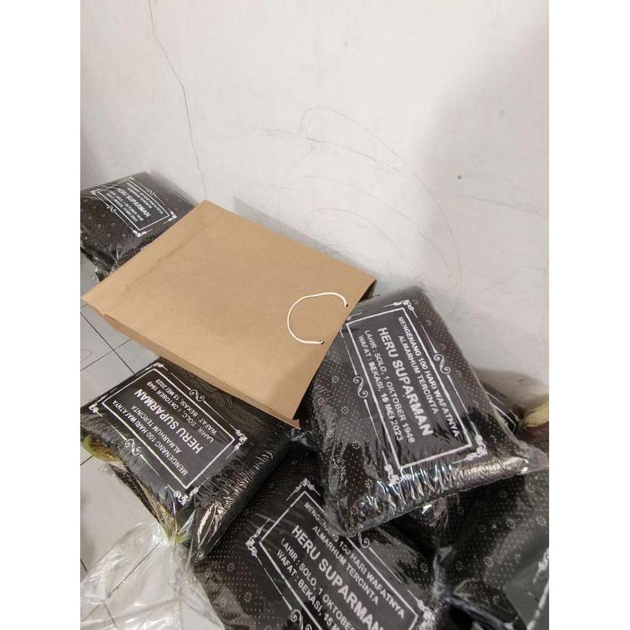 Thebest- Sablon sajadah nama souvenir tahlilan 40 hari