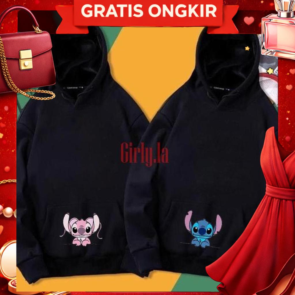 Switer Hoodie Couple / Sweater Couple Stitch Sweater Couple Pria Wanita Pasangan Stitch Keren Kekini