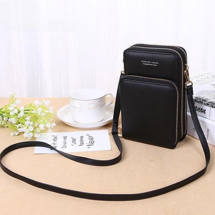 Dmpt- Kedaibutik Dompet Hp Tas Selempang Mini Wanita Model Pouch Original Forever Young Import - Kb1