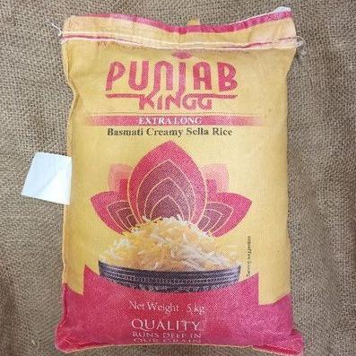Beras Basmati 5 Kg Punjab Kingg Extra Long nasi Briyani Kebuli