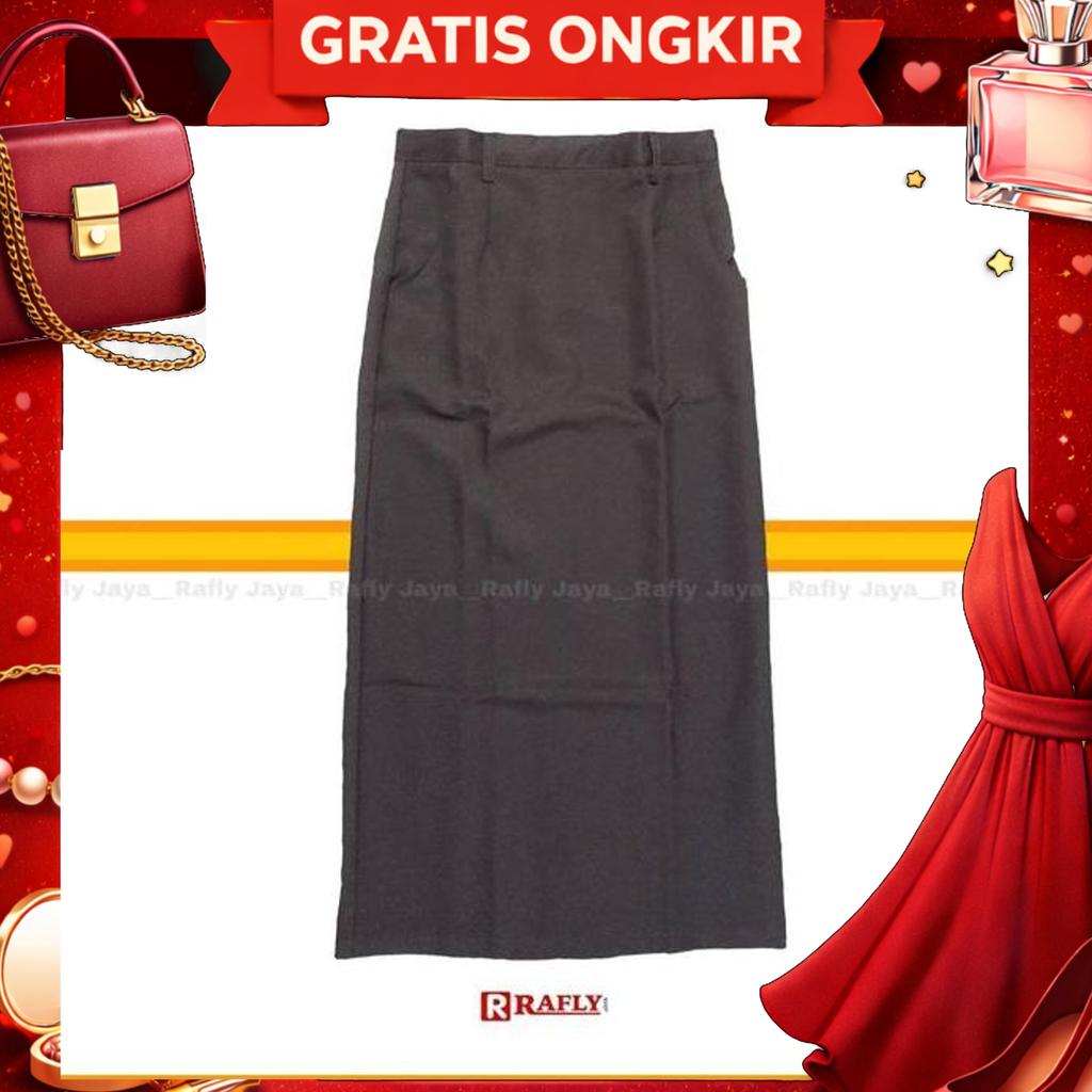 Seragam Pramuka - Rok Pramuka Span Bahan Rapilo Pembina Penegak Wanita - Rafly Jaya