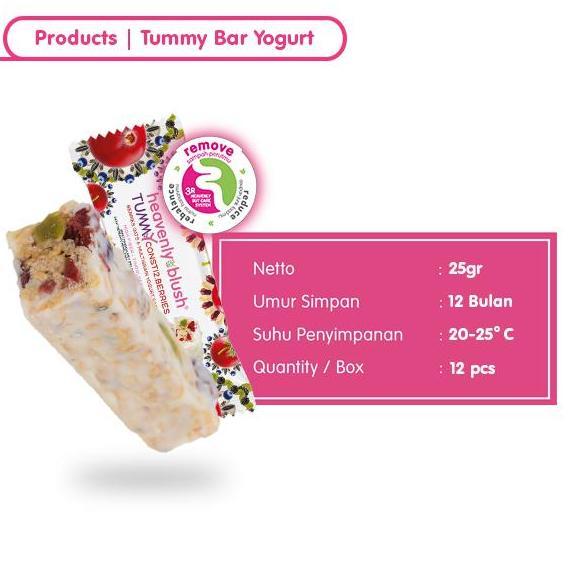 Milkking- Yogurt Heavenly Blush Tummy Bar (12X25 Gr)