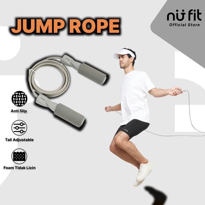 Hghtwee- Nu - Fit  - Tali Skipping - Skipping Premium - Skipping Jump - Lompat Tali  - Foam Jump Rop