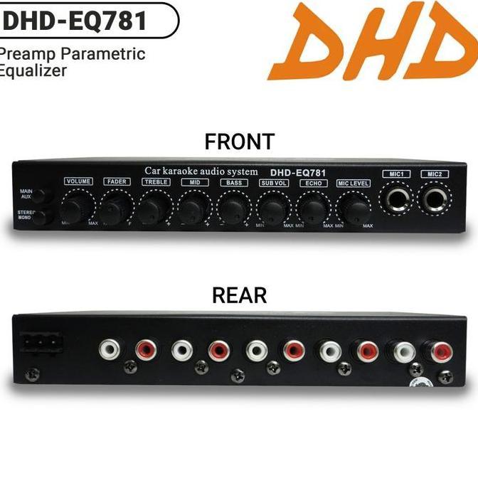 Parametric Equalizer Preamp Karaoke Mobil Dhd-Eq781