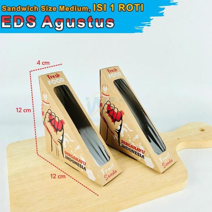 Bingbung- (Isi 50Pcs) Mika Sandwich Fruit / Mika Sandwich Buah / Sandwich Box Fruit Sando / Kemasan 