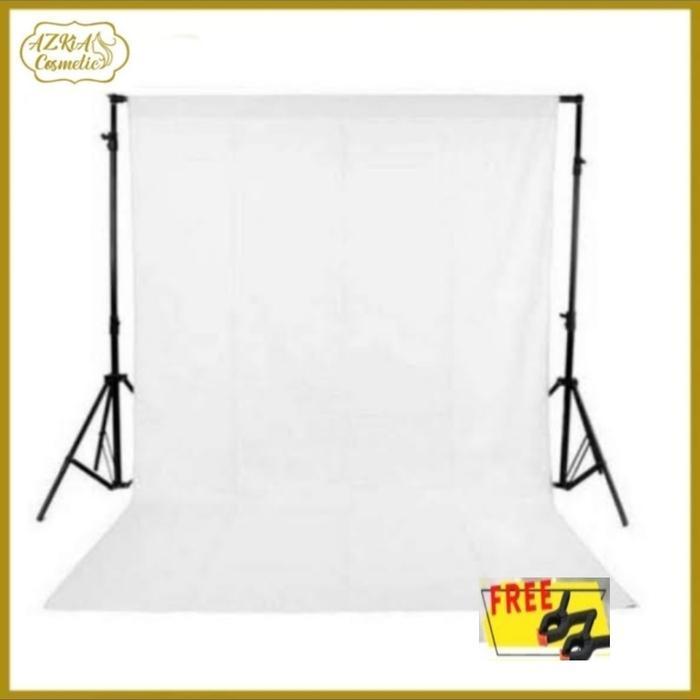 PROMO Kain background putih 2.5x3m Background backdrop foto studio