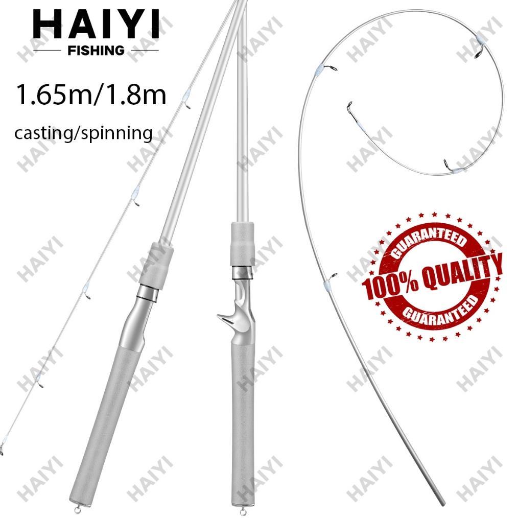 HAIYI FISHING Joran Pancing Ultra Ringan 2 Ruas Bahan Karbon Ukuran L ML MH Fuji Ring Joran Pancing 