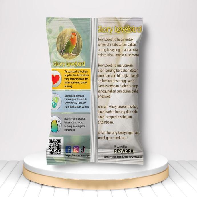 Bluee- Reswara Glory Lovebird Pakan Burung Lovebird Pakan Lomba Lovebird