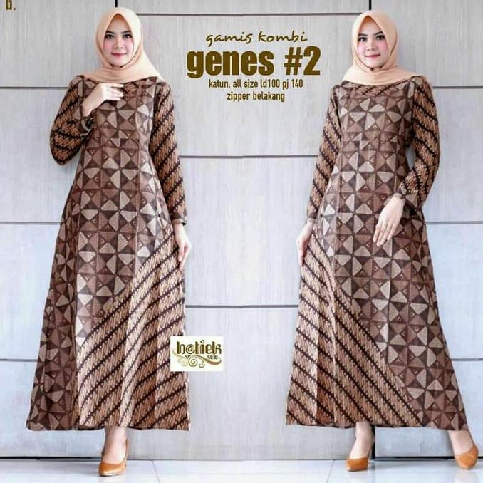 NK BATIK GAMIS KOMBI GENES #2 DRESS BATIK BAJU KONDANGAN WANITA