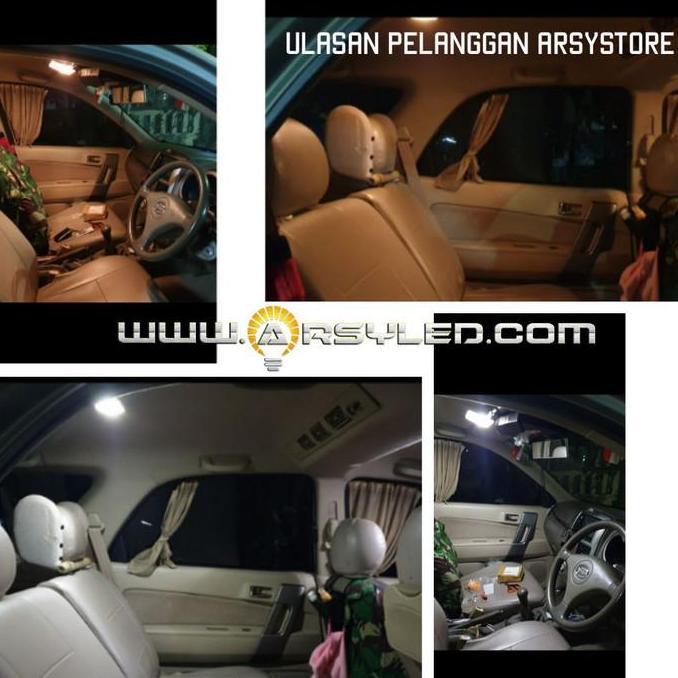 Bycle- Arsy Led Lampu Plafon Kabin Mobil Rush Terios Led Isi 4 Extrime Bright
