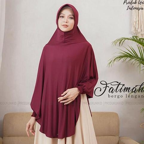 Terpopuler- Premium Quality - Hijab Lengan Fatimah Instan Panjang Nyaman