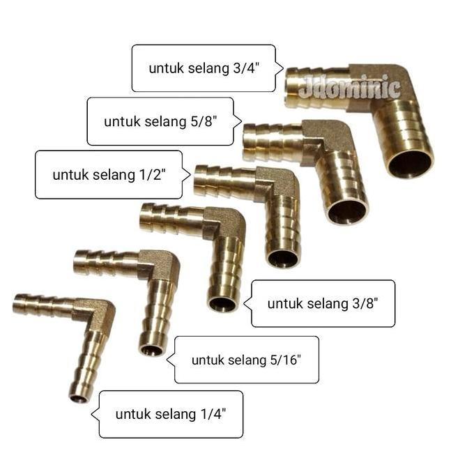 elbow sambungan elbou selang gas LPG setim steam air udara bensin oli oil hose joint join elbou lbou