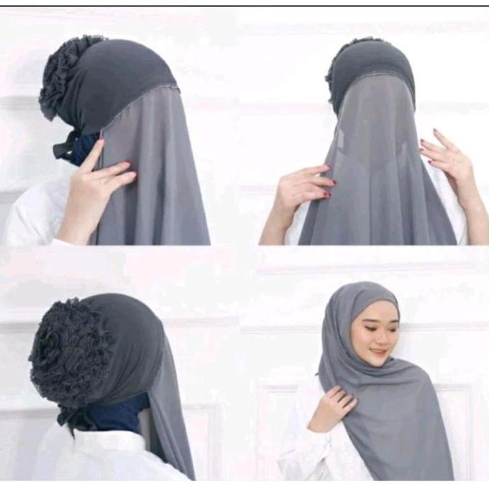 Terpopuler- Pashmina Inner Turki // P Inner Cepol Turki Kerudung Instan