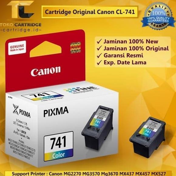 Cartridge Canon CL741 CL 741 CL-741 Colour ORIGINAL MX397 MX437 MX377