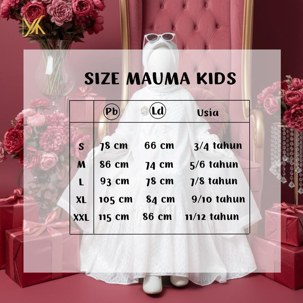 Primadona Series Set Syari Original Mauma Kids Fasion Gamis Muslim Termurah