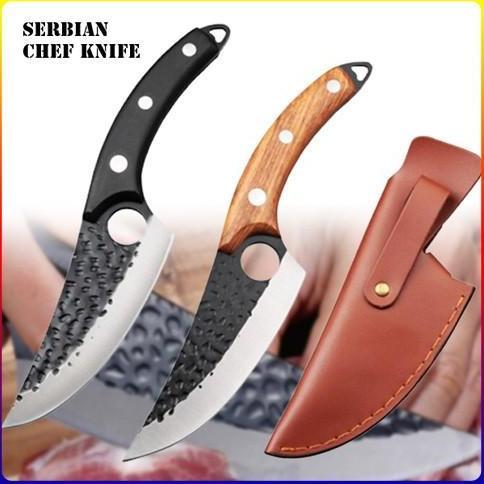 Lansungkirim- Pisau Daging Super Tajam Carbon Pisau Dapur Baja Pisau Boning Fillet