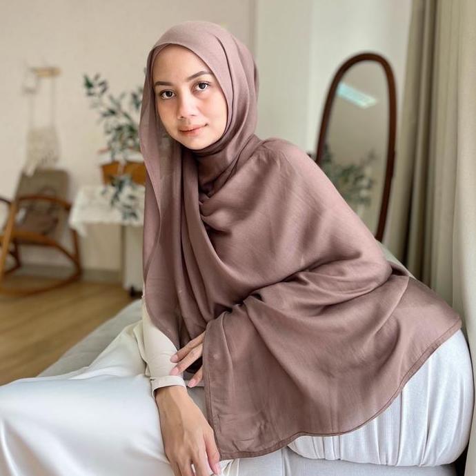 Terpopuler- [Live] Fijria Hijab Pashmina Viscose Premium Asli (Jahit Tepi Lebar, Kerudung Syal Lembu