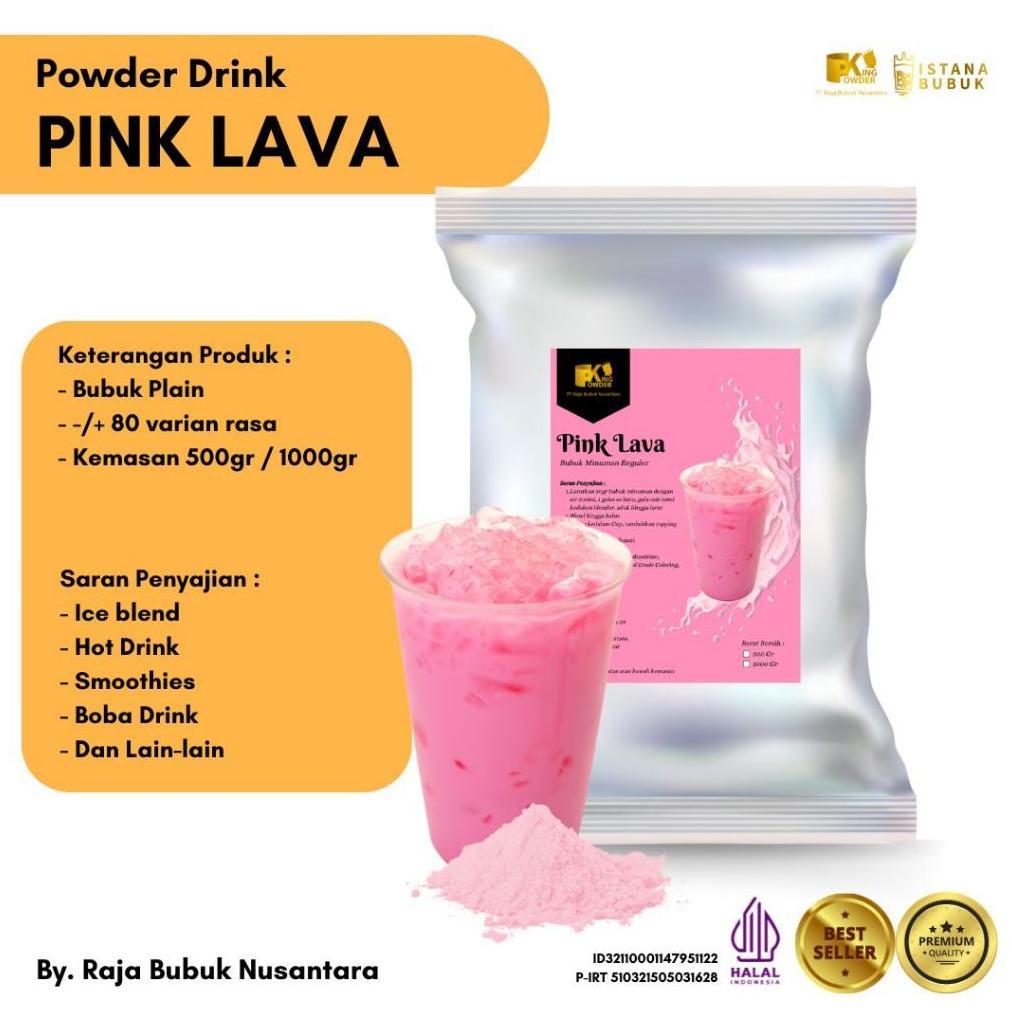 Bubuk Minuman Pink Lava 1KG Powder Drink Pink Lava Murah Dan Berkualitas