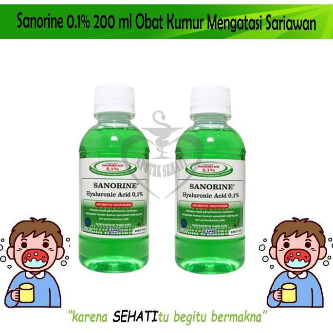 PROMOOOO SANORIN HIJAU BESAR/ OBAT KUMUR TUKAK SARIAWAN/ SAKIT SARIAWA