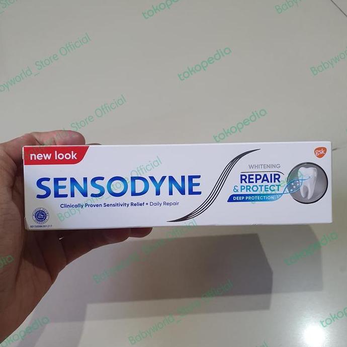 Sensodyne sensitive pasta gigi odol Whitening Repair & Protect 100gr