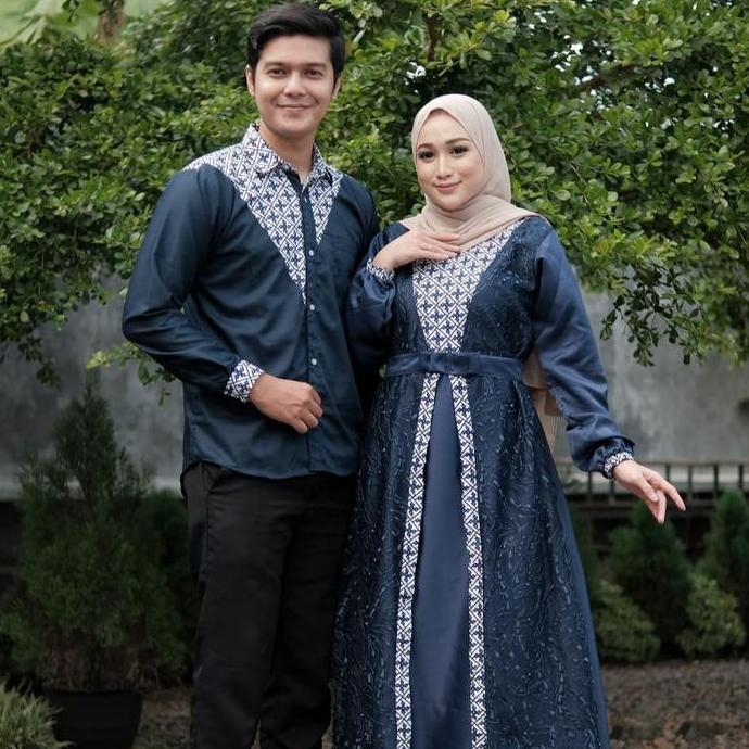Couple gamis dan batik pasangan muslim kekinian couple jihan batik karyaku ada ld jumbo