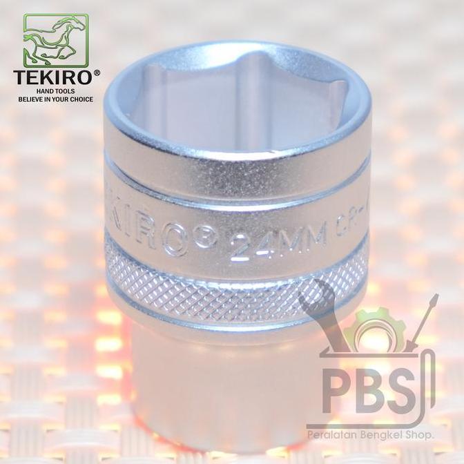 Alatlengkap- Mata Kunci Shock 24 Tekiro 1/2" 6Pt . Kunci Sock 24Mm . Mata Sok 24Mm