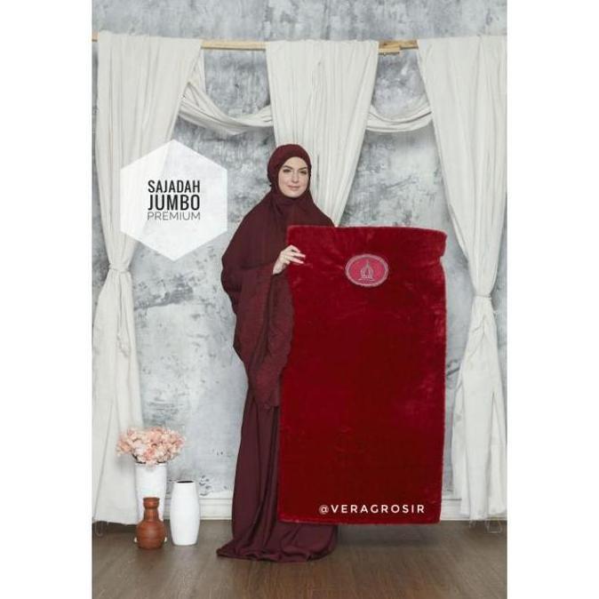 Grosir [Cod Sajadah Jumbo Free Tas+Tasbih]Sajadah Bulu Lurus Sajadah Tebal+Alquran Terjemahan A5 Bus