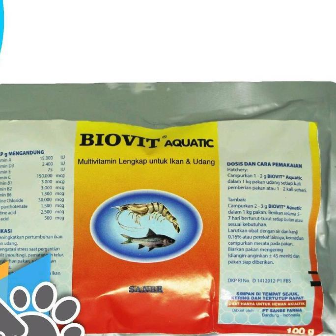 Blebeb- Biovit Aquatic Multivitamin Lengkap Untuk Ikan Dosis Tinggi