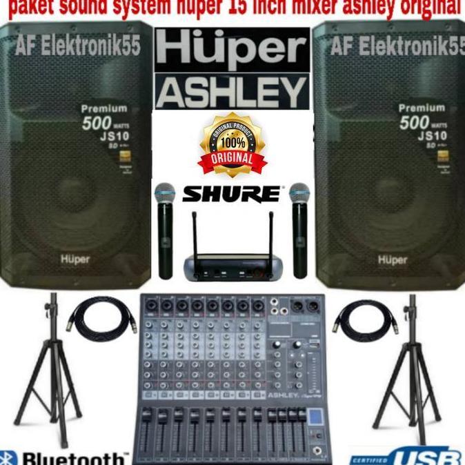 promo Paket Sound System Speaker Huper 15 Inch Untuk Outdoor Atau Indoor Ori