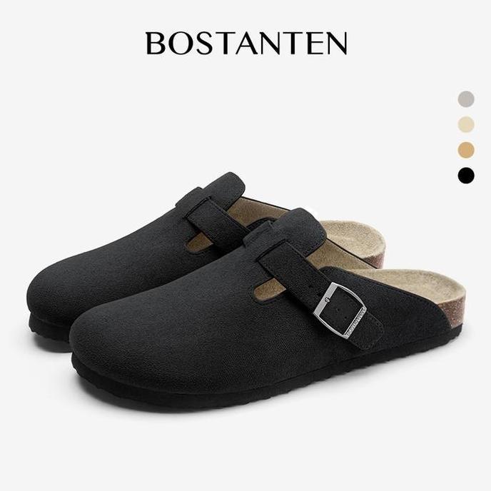 [Ark Shoes] BOSTANTEN Sandal Birkenstocks Couple Pria Wanita | Sol serutan kayu & Anti Slip | Tali F