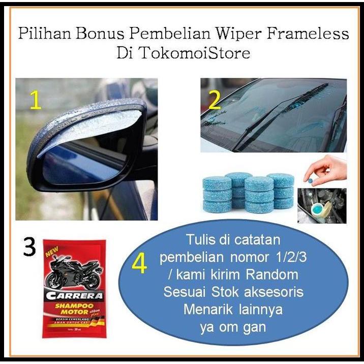 GRATIS ONGKIR WIPER FRAME LENTUR MAZDA MX-6 MX 6 