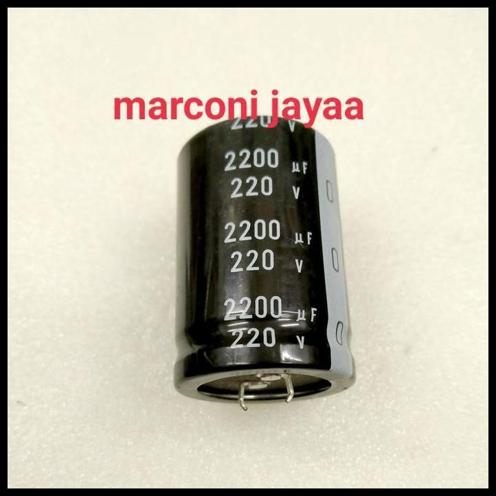 DISKON KAPASITOR ELCO 2200UF 220V NICHICON