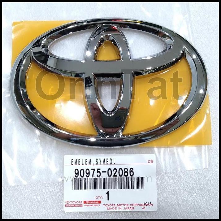 DISKON EMBLEM LOGO SIMBUL TOYOTA 90975-02086 SIENTA FORTUNER HIACE WISH NOAH 