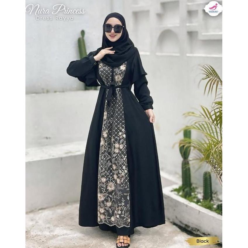 Zalira Kids - Gamis Couple Lebaran 2026 Dress Nura | Baju Gamis Couple Ibu dan Anak Perempuan / Coup