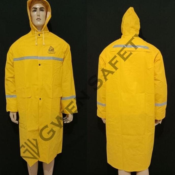 jas hujan mantel gosave kuning