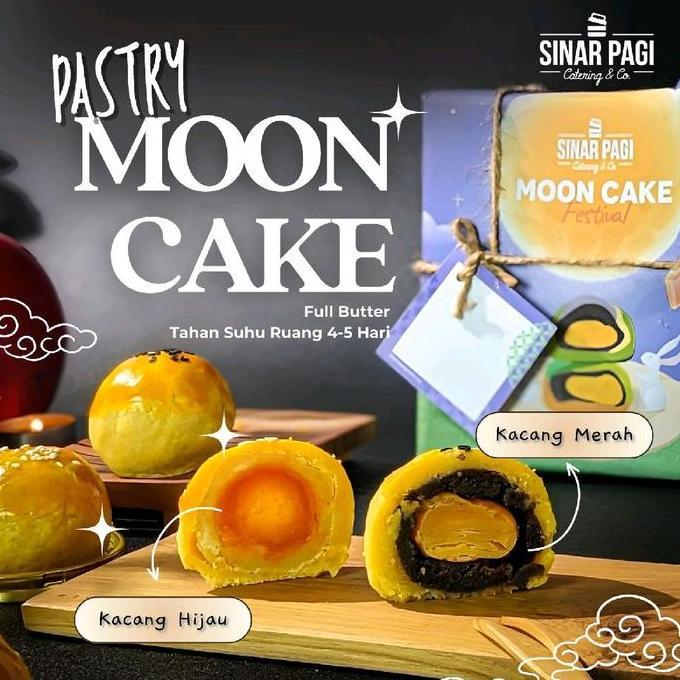 Moon Cake Telur Asin Halal / Kue Pia Bulan Sinar Pagi