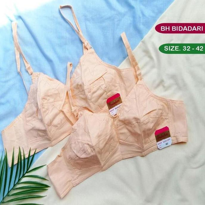 Bahanlembut- Grosir 6 Pcs Bra Bh Bidadari Katun Asli Original Size 34