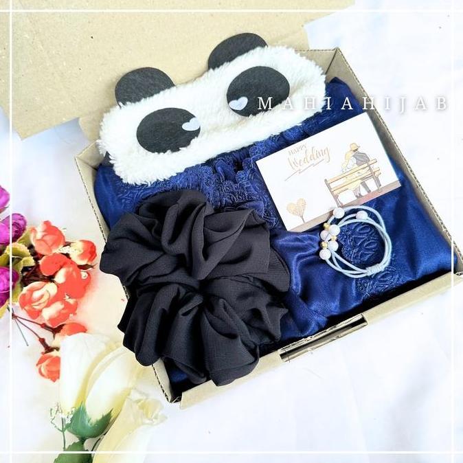 Terpopuler- Hampers Lingerie Set Wanita / Baju Tidur Lingerie Satin / Kado Pernikahan Dan Seserahan 