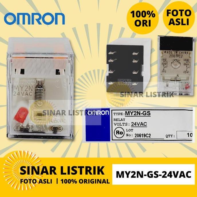 Promo OMRON RELAY MY2N-GS-24VAC MY2N GS 24VAC 8PIN Diskon