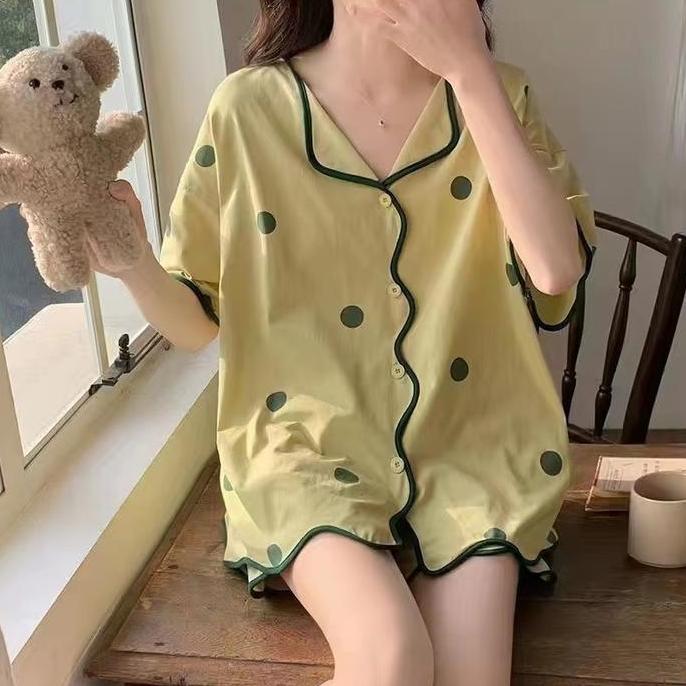 Terpopuler- Yooyi Baju Tidur Wanita Set Dewasa Sexy Jumbo Celana Pendek Piyama Hp Perempuan Model Ke